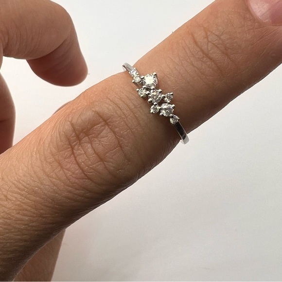 Multi cluster round brilliant ring - Picture 3 of 7